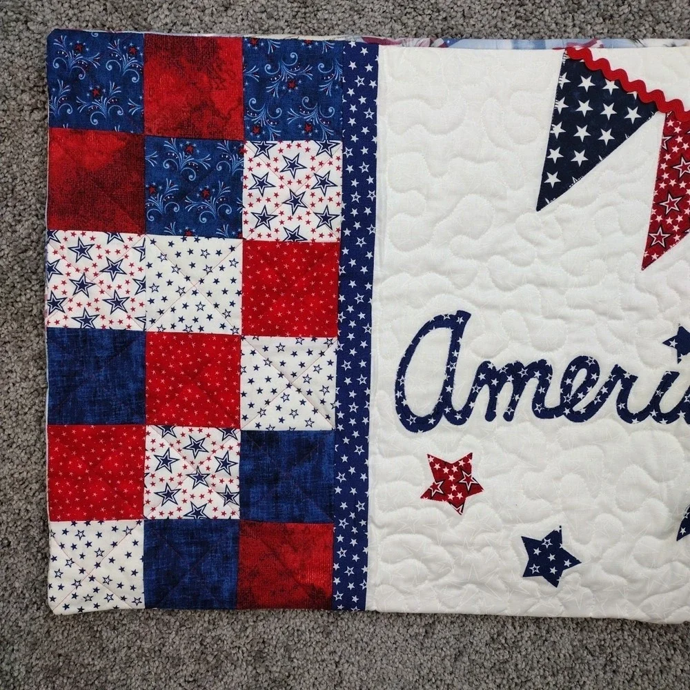 Granny Core Pillow Cover 37x16 in Vintage Home Decorative Patriotic Lumbar Case